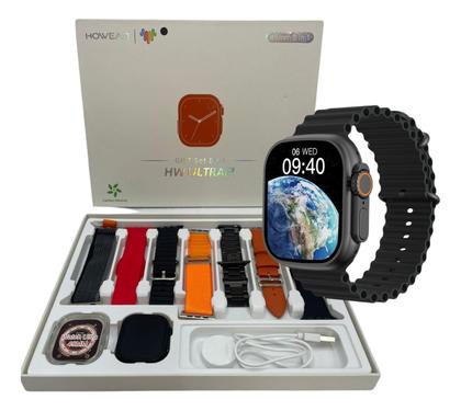 Imagem de Smarwatch HW2 Ultra Watch Preto Séries 10 Amoled prova d'água lançamento NFC assistente inteligencia artificial chat GPT