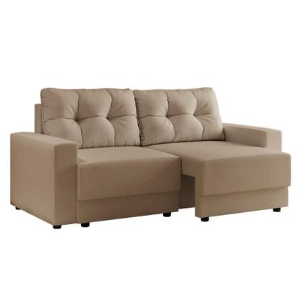 Imagem de Sofá 3 Lugares Retrátil Lubeck Linho Bege