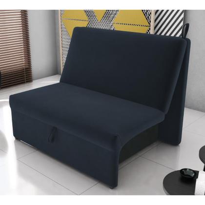 Imagem de Sofá Cama 2 Lugares Ivan Suede Petróleo 