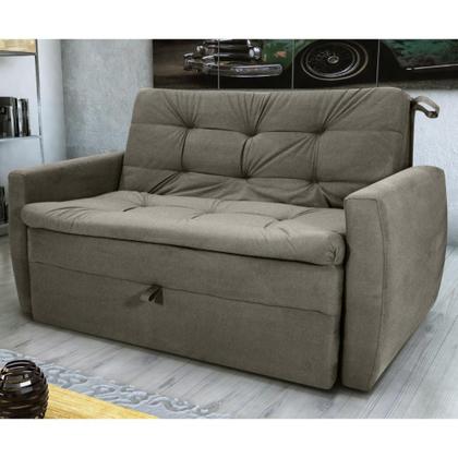 Imagem de Sofá Cama 2 Lugares Piers Veludo Turkey Marrom