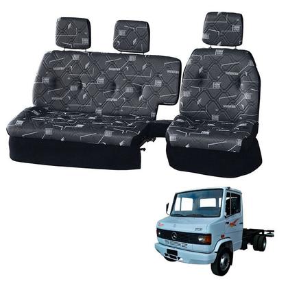 Imagem de Sofá Cama Banco Completo Mercedes 710 / 912 / 914 Cinza