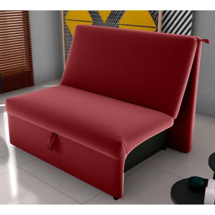 Imagem de Sofá Cama para Descanso Alice Veludo Vinho