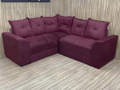 Imagem de Sofá Canto Vinho 600 Belo