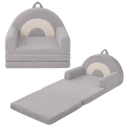 Imagem de Sofá infantil dobrável Blissful Diary 2 em 1 cinza