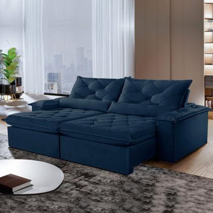 Imagem de Sofá Retrátil e Reclinável 4 Lugares 220cm Diamond Super Pillow