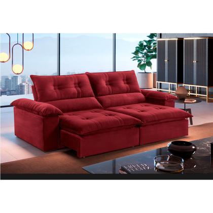 Imagem de Sofá Retrátil e Reclinável Atenas 2,50m 04 Lugares Mola Ensacada TXR