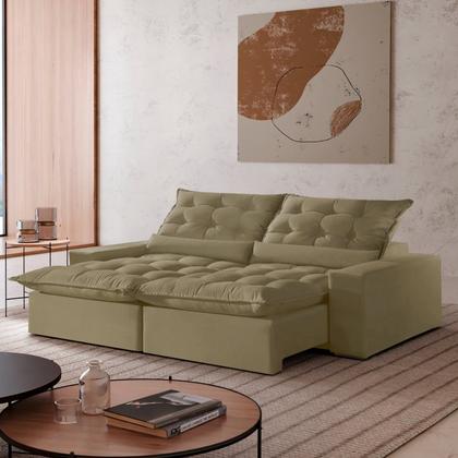 Imagem de Sofá Retrátil e Reclinável com Catraca Blindada 230cm Montano