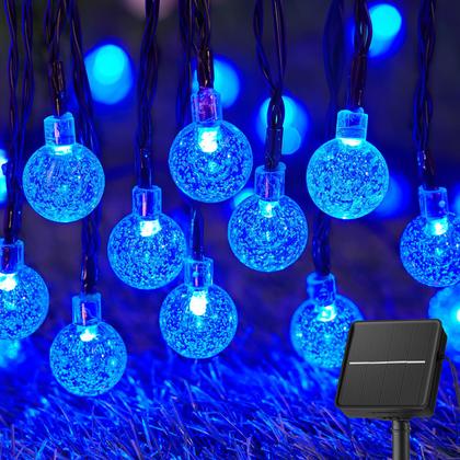 Imagem de Solar String Lights Brightown Blue 60 LED 11 m à prova d'água