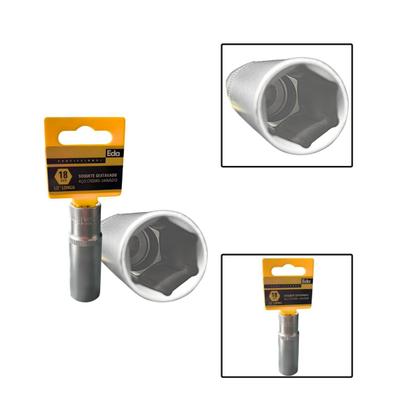 Imagem de Soquete Sextavado Crv Longo 1/2" 18mm Fosco