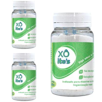 Imagem de Soro Lavagem Nasal Limpeza Do Nariz 100g Kit Com 3 potes