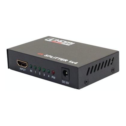 Imagem de Splitter distribuidor hdmi 1x4 3d divisor full hd 1.4 1080p