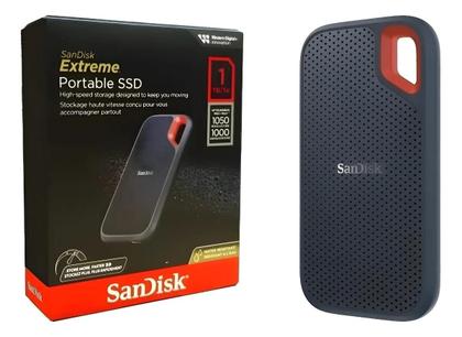 SSD 1TB Externo Portátil SanDisk Extreme USB 3.2 Leitura 1050 MBs
