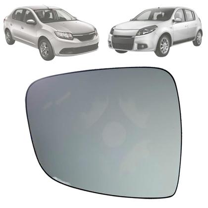 Imagem de Subconjunto Lente Com Base Retrovisor Logan Sandero 2009 Até 2014