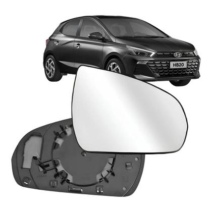 Imagem de Subconjunto Lente e Base Retrovisor Hb20 2023 2024 2025 2026 Convexo