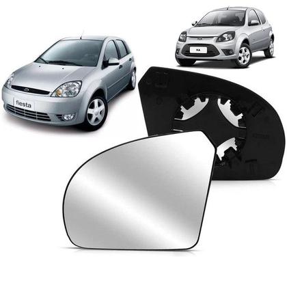 Imagem de Subconjunto Vidro Retrovisor Lente Base Ford Ka Fiesta 2003 2004 2005 2006 2007 2008 2009 2010 2011 12 13 2014