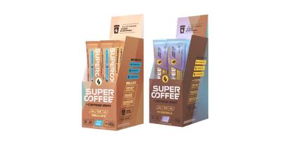 Imagem de Super Coffee To Go 28 sachês (14 Vanilla + 14 Choconilla) Caffeine Army