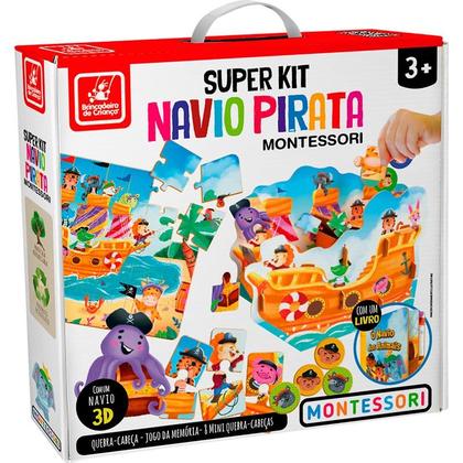 Imagem de Super Kit Navio Pirata Montessori