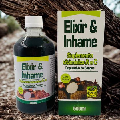 Imagem de Suplemento Elixir de Inhame 500ml Vitaminas A e C Zero Açúca