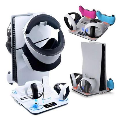 Imagem de Suporte Cooler Para Ps5 Carregador Duplo Base Vr Completa