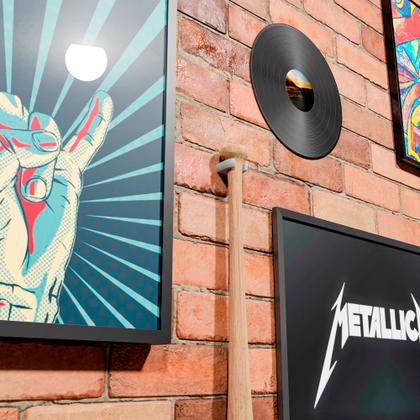 Imagem de Suporte de Parede Compatível com Taco Baseball Beisebol ABS