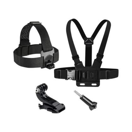 Imagem de Suporte De Peito E Cabeça J-Hook Para GoPro Hero 13 12 11 10 9 8 7, DJI Action 5 pro 4, Insta360 X5