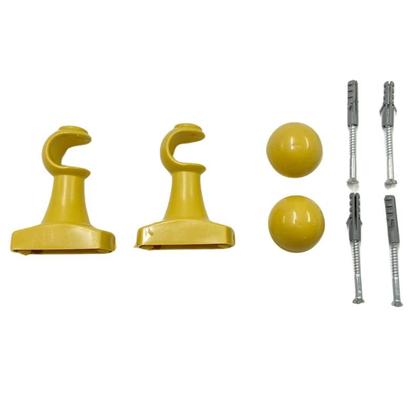 Imagem de Suporte Para Cortina Varão Simples Par Com Ponteira Reforçado 19mm
