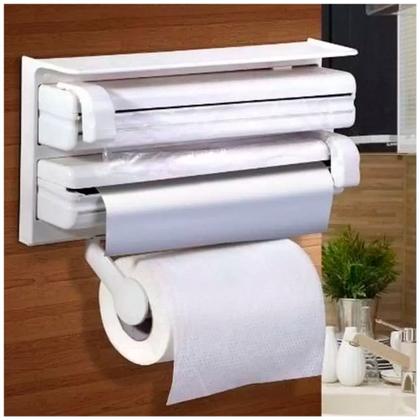 Imagem de Suporte Para Papel Toalha 3 em 1 Dispenser Cozinha Triple Paper