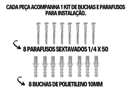 Imagem de Suporte pia mão francesa grapa parafusar super reforçado 40cm 2 Un Granito- Preta