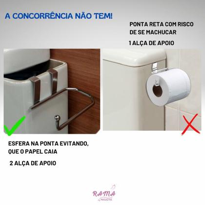 Imagem de Suporte / Porta Papel Higiênico Para Caixa Acoplada