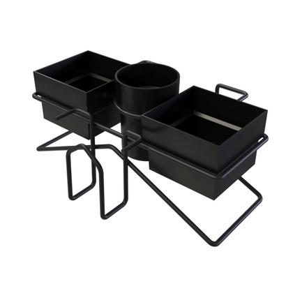 Imagem de Suporte Porta Sachês de Café Chá Açúcar e Colheres Preto Stolf