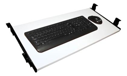 Imagem de Suporte Teclado e Mouse Retrátil Gaveta Deslizante para Mesa Computador