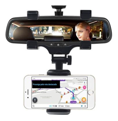 Imagem de Suporte Veicular Celular Gps Retrovisor Universal Articulado