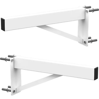 Imagem de Suportes Pia Parafusar Bancada Aparador 30 Cm Branco 2 Und