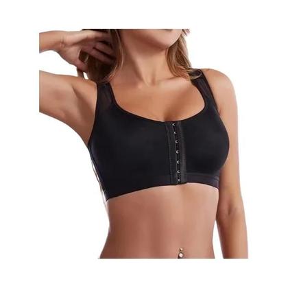 Imagem de Sutiã Esportivo Feminino com Corretor de Postura - Push Up e Design Cruzado nas Costas