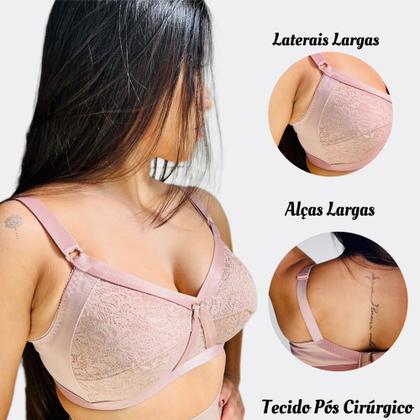 Imagem de Sutiã Microfibra Sustentação Cobertura Total S/ Aro S/ Bojo Tamanho Grande