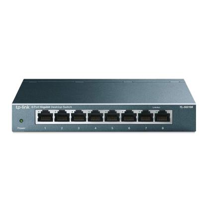 Imagem de Switch Gigabit Ethernet TP-Link TL-SG108 - 8 Portas