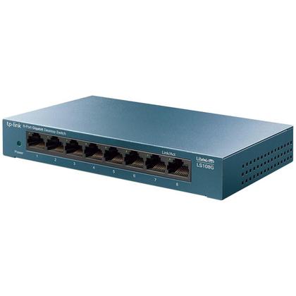 Imagem de Switch Gigabit Mesa 8 Portas 10/100/1000 Ls108G Smb Homologa