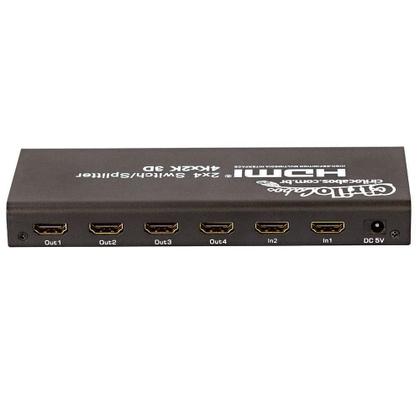 Imagem de Switch Splitter Hdmi 2X4 Matrix Hdmi 3D Full Hd
