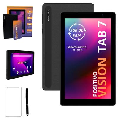 Imagem de Tablet Positivo 7" Pol 128gb 3gb Ram + caneta Película Incluso Vision