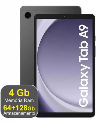 Imagem de Tablet Samsung Galaxy Tab A9 Lite 4gb ram + 64gb + 128gb SD tela 8.7 Pol.  CINZA