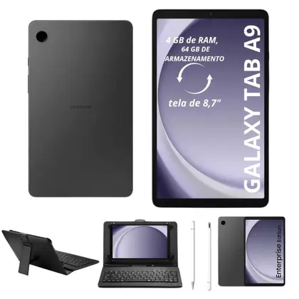 Imagem de Tablet Samsung Tab 64GB 4GB RAM 4G Com Capa Teclado + Caneta