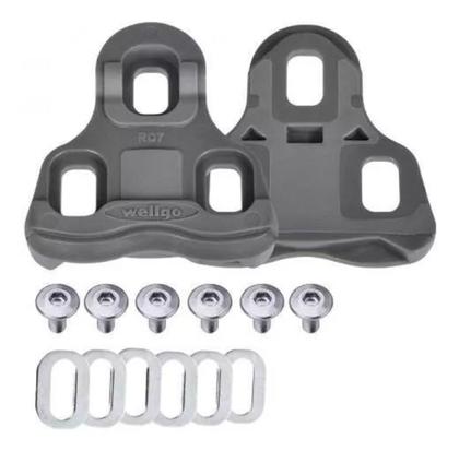 Imagem de Taco Taquinho Wellgo RC-7A Pedal Wellgo e Look Keo 9º Cinza