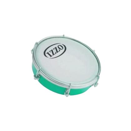 Imagem de Tamborim izzo 6 polegadas abs verde c/pele leitosa 3691vd