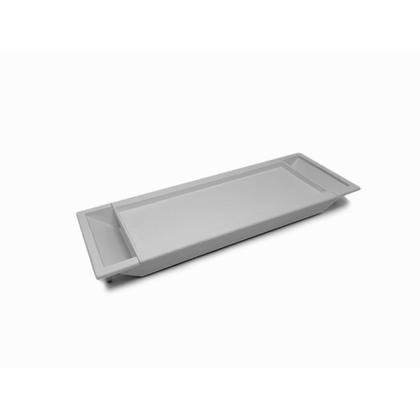 Imagem de Tampa Passa Cabo Fio Regua Tomada Série 210 C/ Rebaixo - Cinza