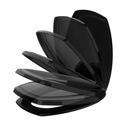 Imagem de Tampa Vaso Onix Assento Iris Soft Close Preto Tupan