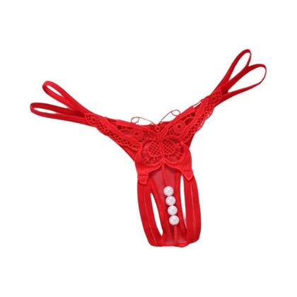 Imagem de Tangas De Renda Com Pérolas Para Mulheres, G String Sexy Transparente, Lingerie Feminina
