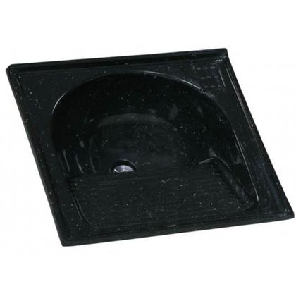 Imagem de Tanque de Granito Sintético Simples N1 com 60x60cm Preto Pedra Escura - 500308 - A.J.RORATO