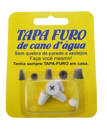 Imagem de Tapa Furo Com Rosca Para Cano De Agua Furado 5 Unidades