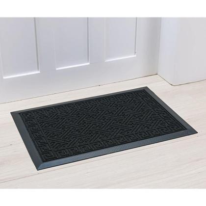 Imagem de Tapete Capacho Lima 60x90cm Preto Des.001 Niazitex