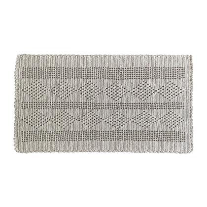 Imagem de Tapete em Crochê Retangular 100% Algodão Para Sala/Quarto